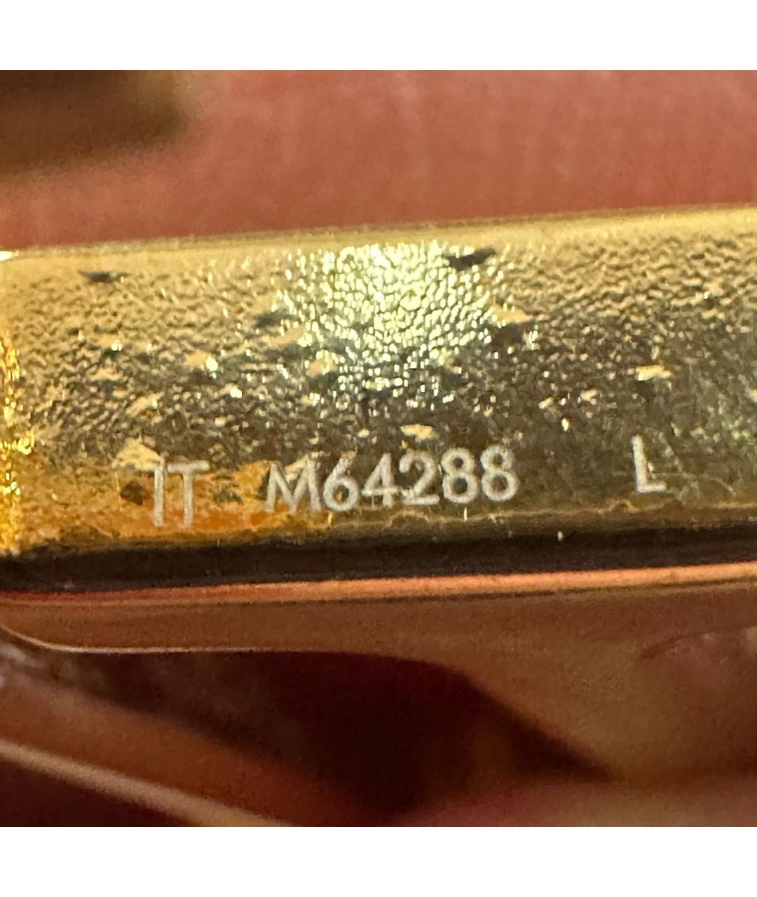 LOUIS VUITTON Золотые металлические серьги, фото 7