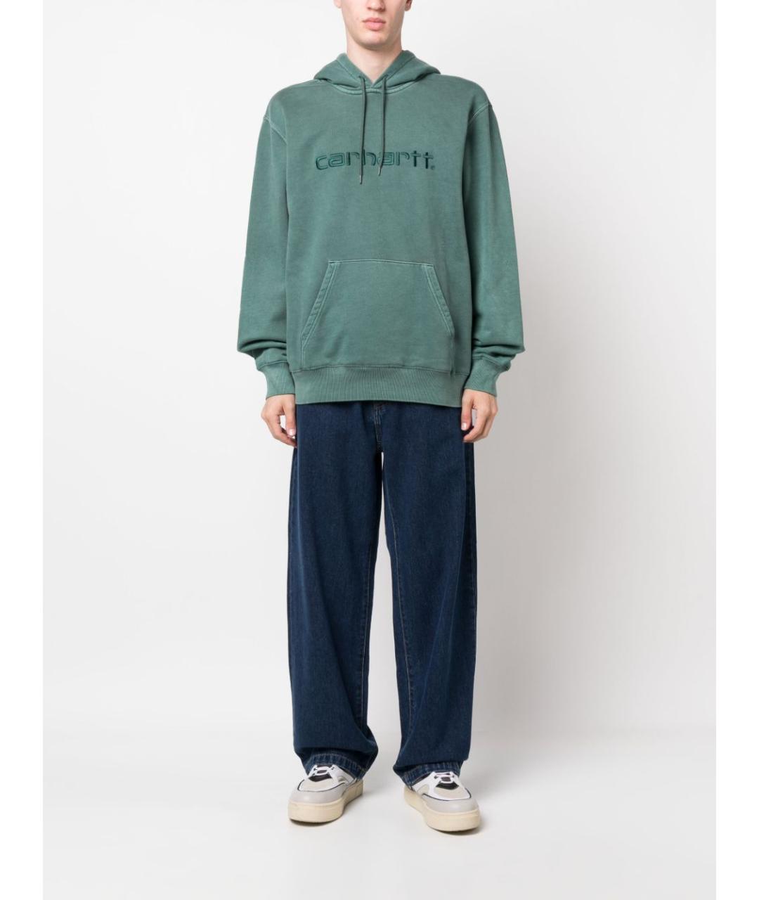 CARHARTT WIP Синие хлопковые прямые джинсы, фото 5