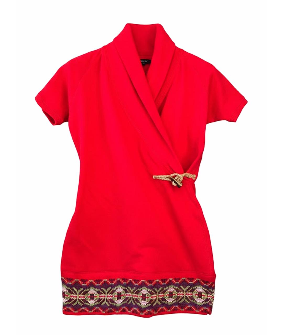 RALPH LAUREN Красное повседневное платье, фото 1