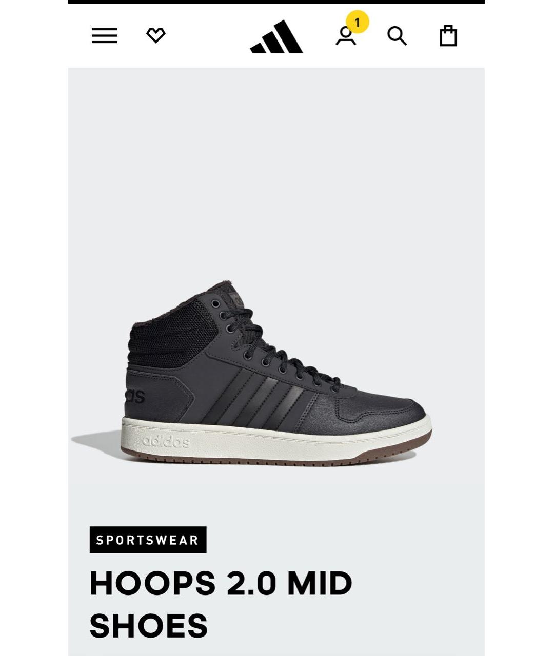 ADIDAS Антрацитовые синтетические высокие кроссовки / кеды, фото 9