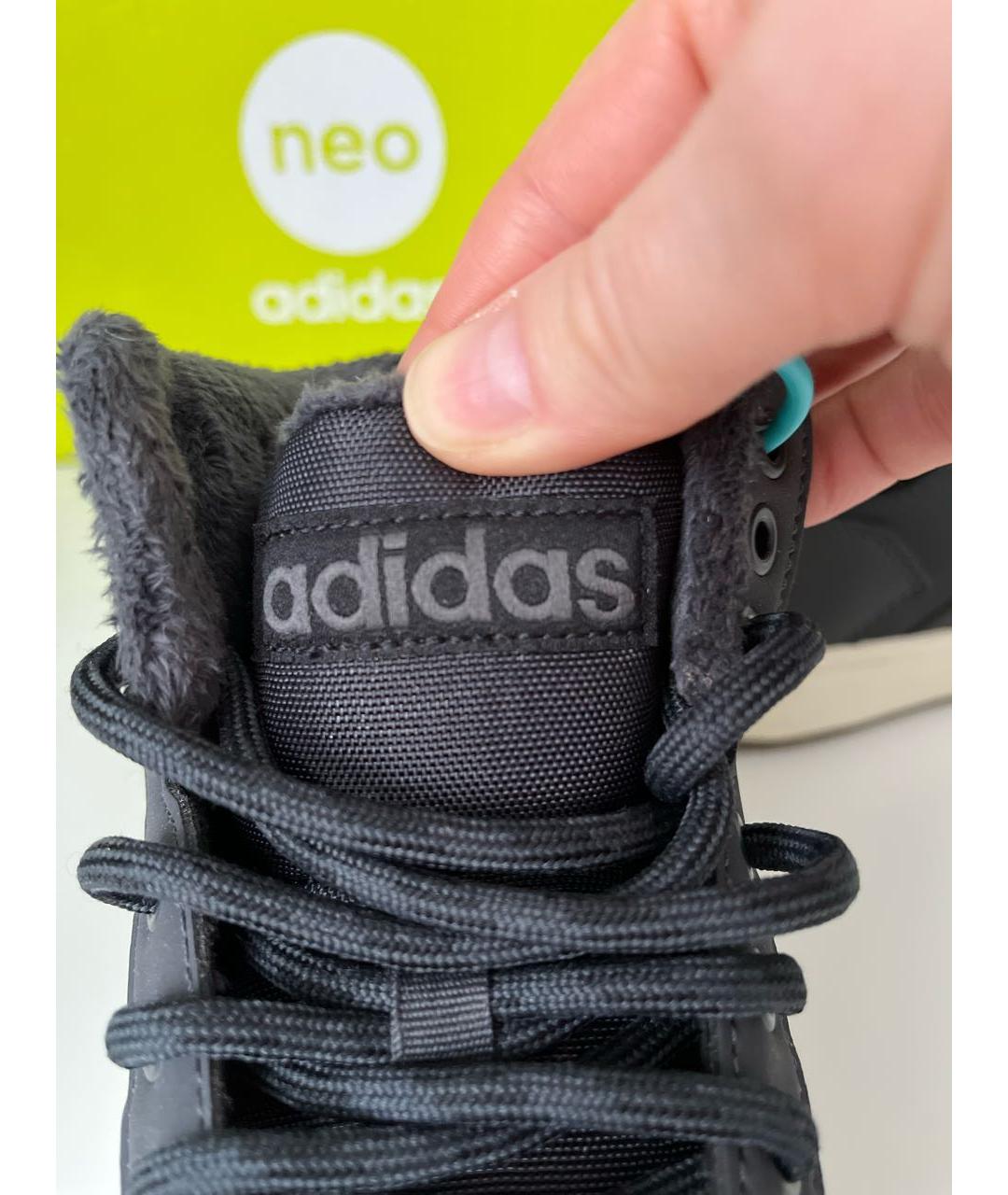 ADIDAS Антрацитовые синтетические высокие кроссовки / кеды, фото 8