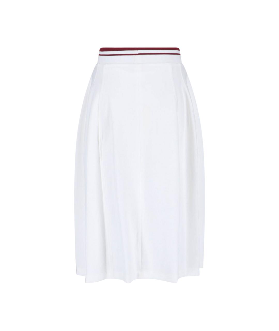 MARNI Белая хлопковая юбка миди, фото 2
