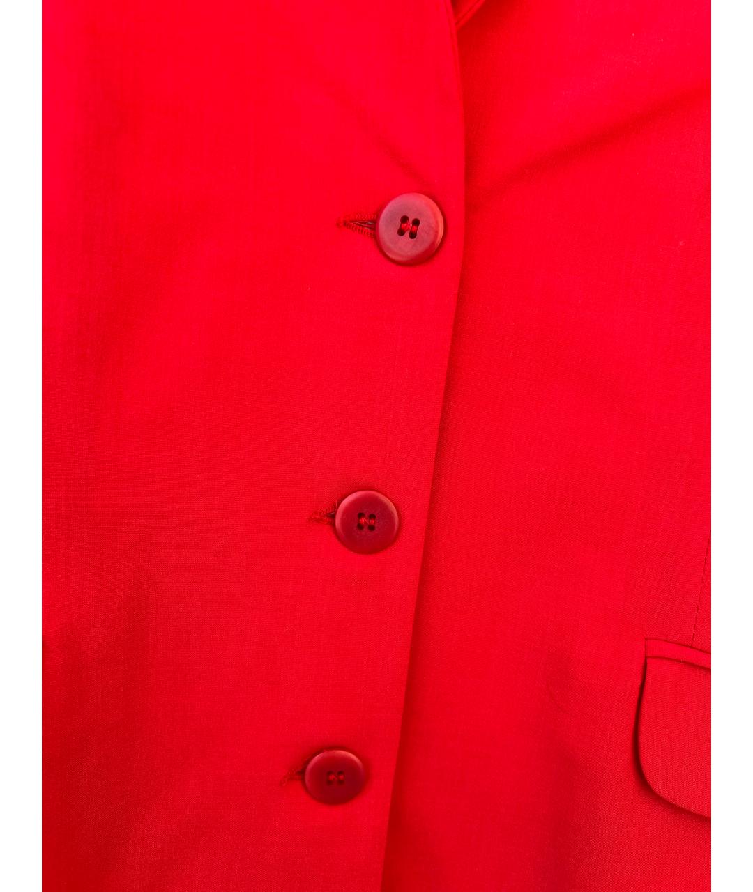 VERSACE JEANS COUTURE Красный шерстяной жакет/пиджак, фото 2