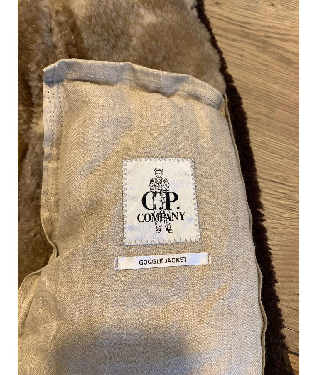 CP COMPANY Бежевая замшевая дубленка/шуба, фото 4
