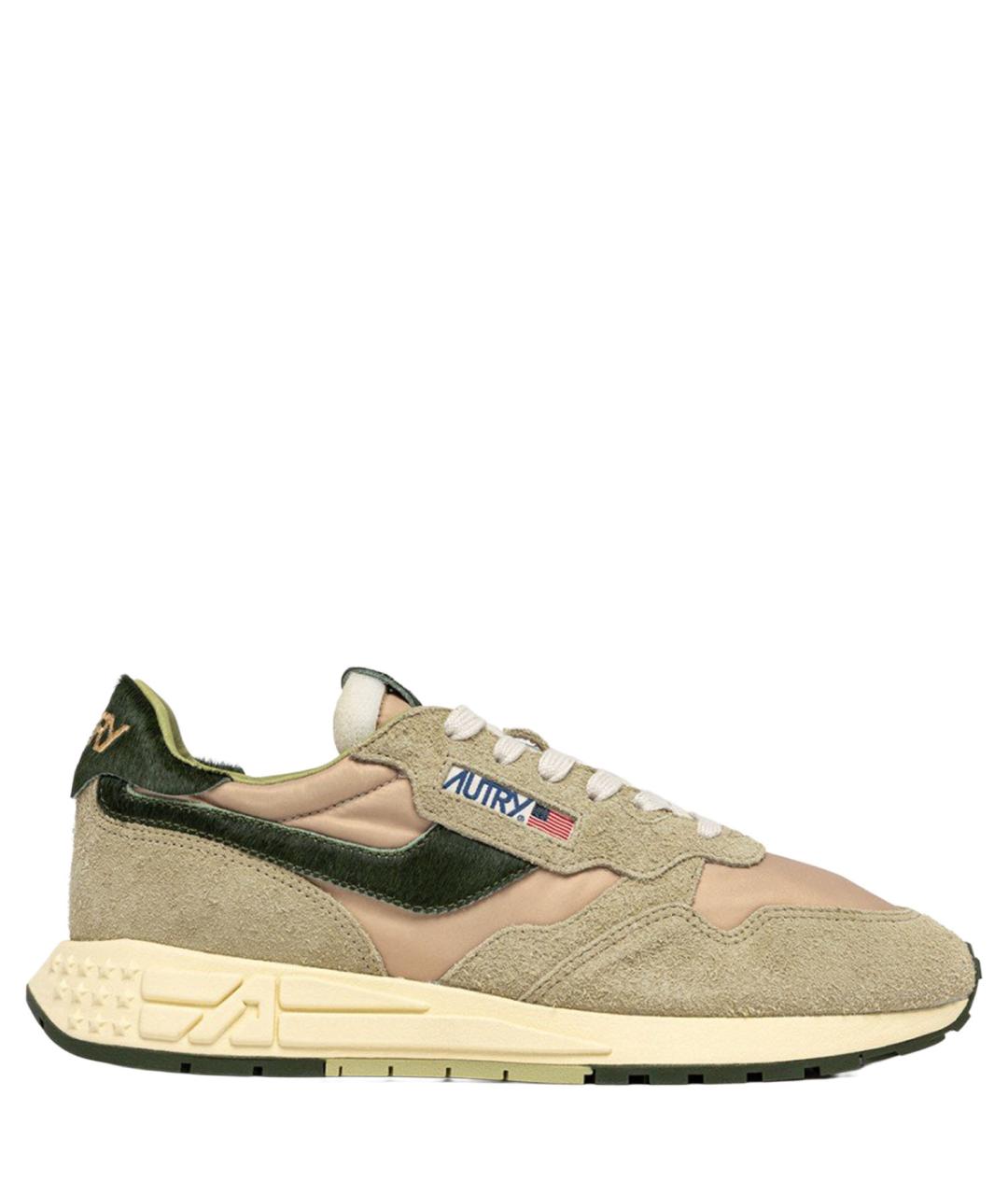 AUTRY Зеленые синтетические низкие кроссовки / кеды, фото 4