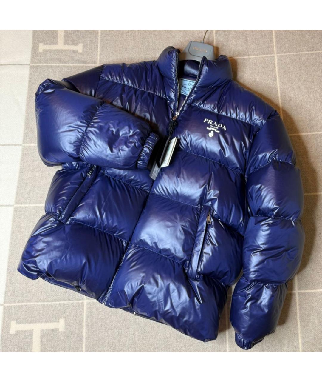 PRADA Темно-синий пуховик, фото 2
