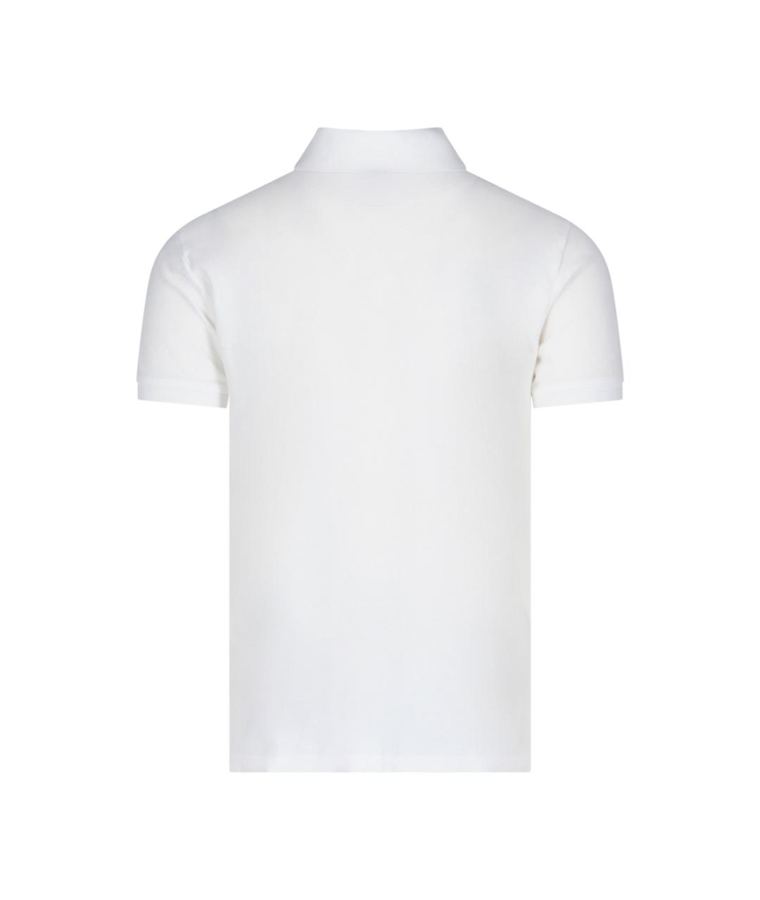 POLO RALPH LAUREN Белое хлопковое поло с коротким рукавом, фото 2