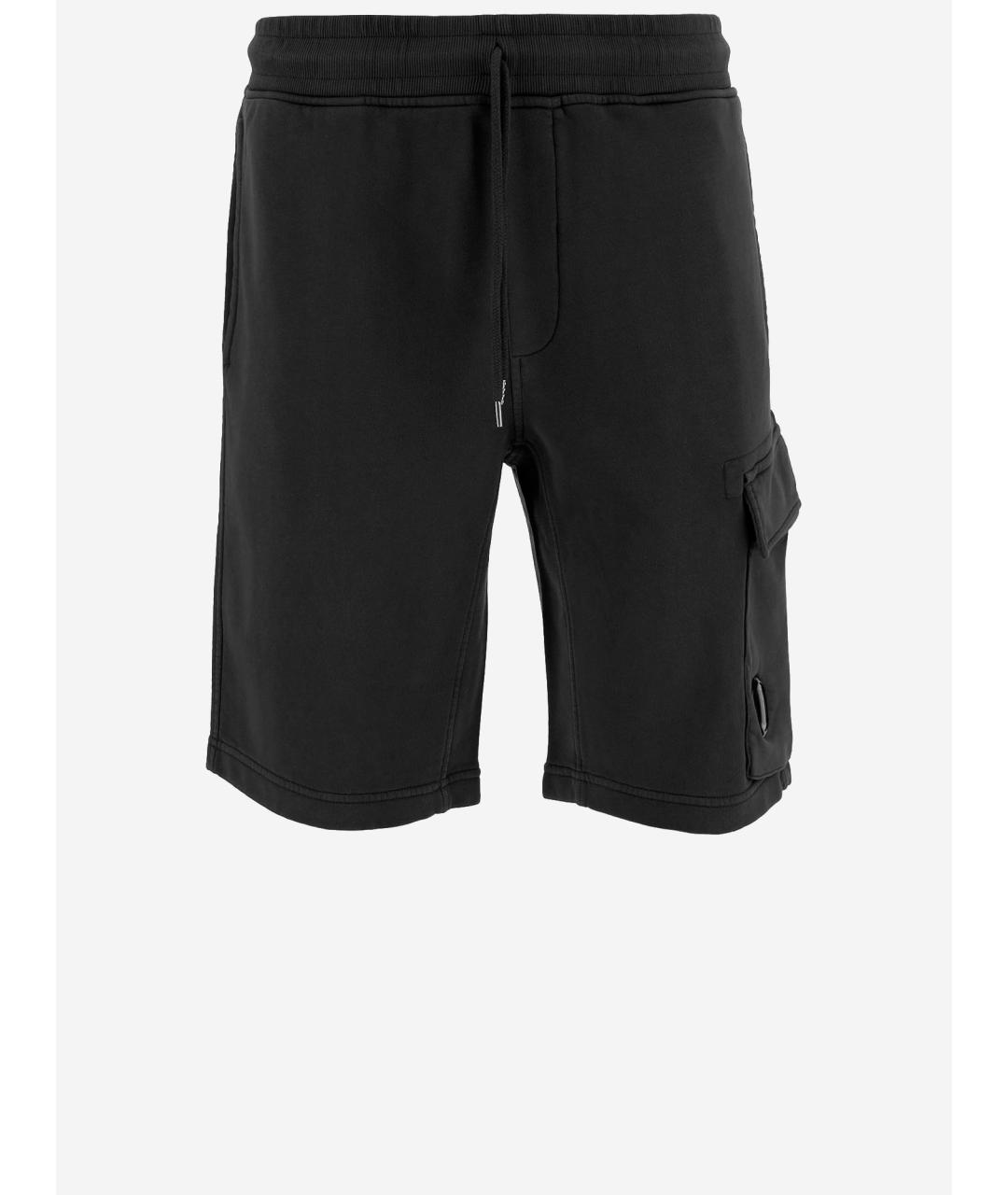 CP COMPANY Черные хлопковые шорты, фото 5
