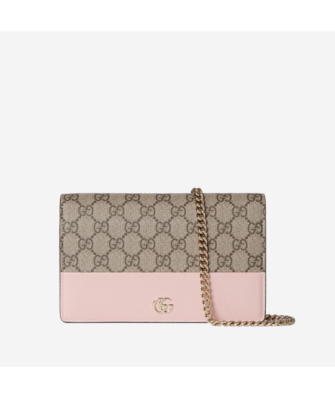 GUCCI Розовый кожаный кошелек, фото 5