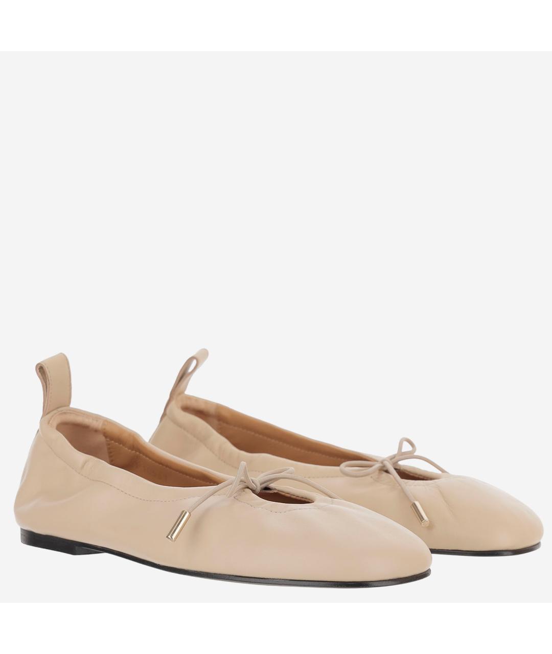 ALOHAS Бежевые замшевые балетки, фото 2