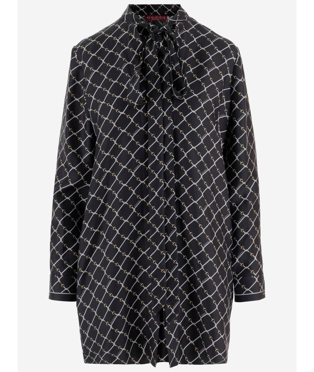 GUCCI Черное шелковое платье, фото 4