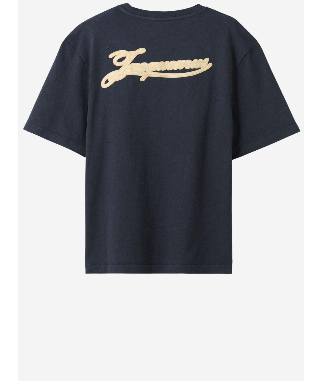 JACQUEMUS Черная хлопковая футболка, фото 2