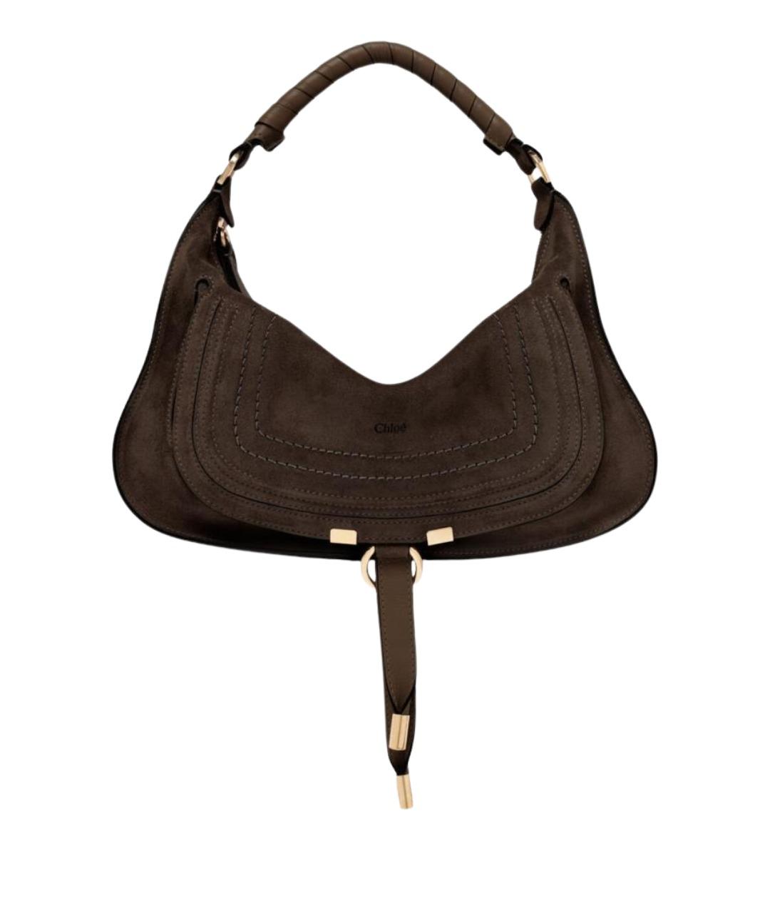 CHLOE Коричневая кожаная сумка через плечо, фото 1