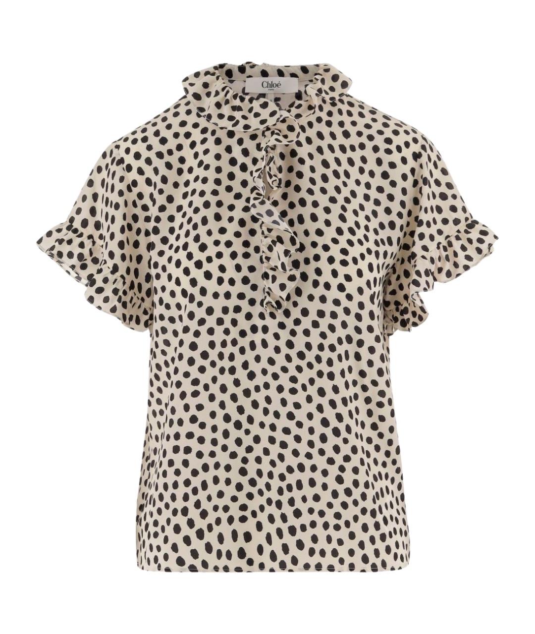 CHLOE Мульти шелковая блузы, фото 1