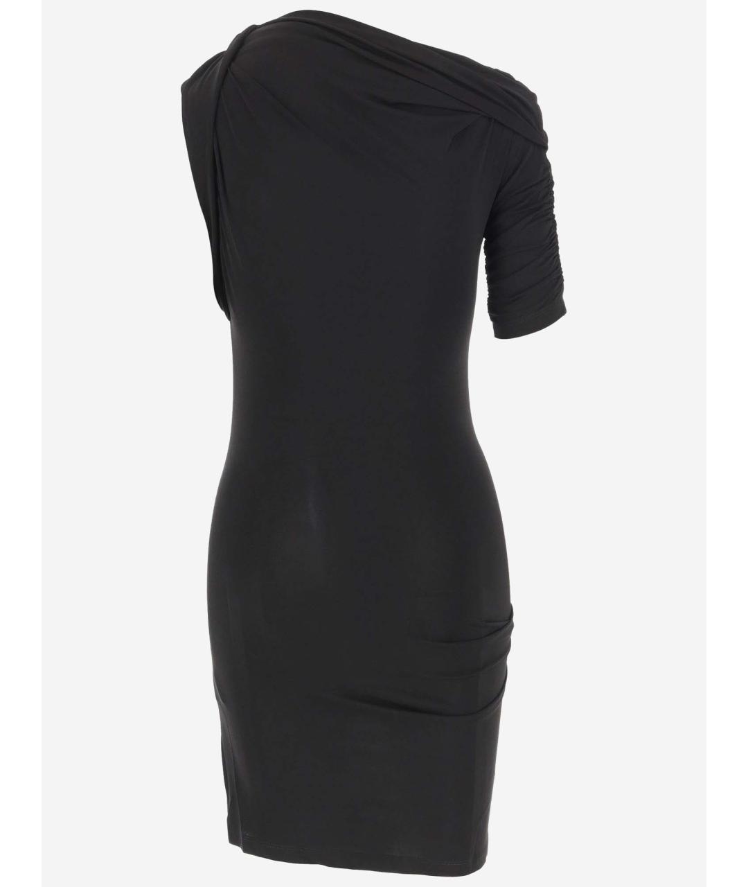 JACQUEMUS Черное вискозное коктейльное платье, фото 2