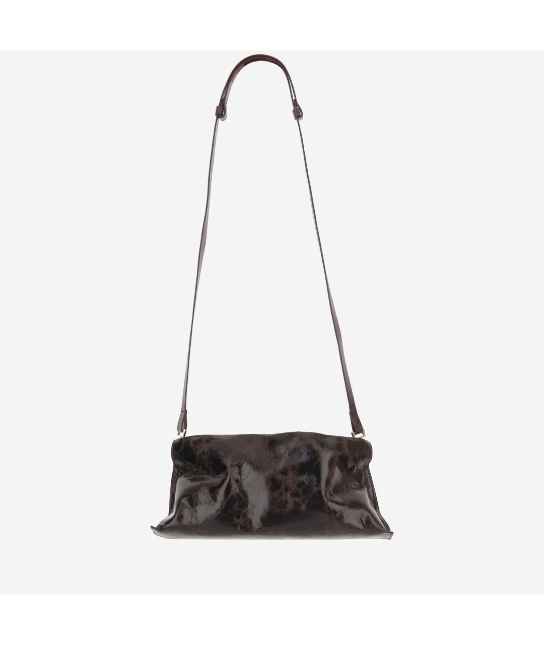 BENEDETTA BRUZZICHES Коричневая кожаная сумка через плечо, фото 3