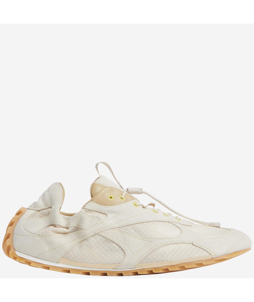 BOTTEGA VENETA Белые кожаные кроссовки, фото 5