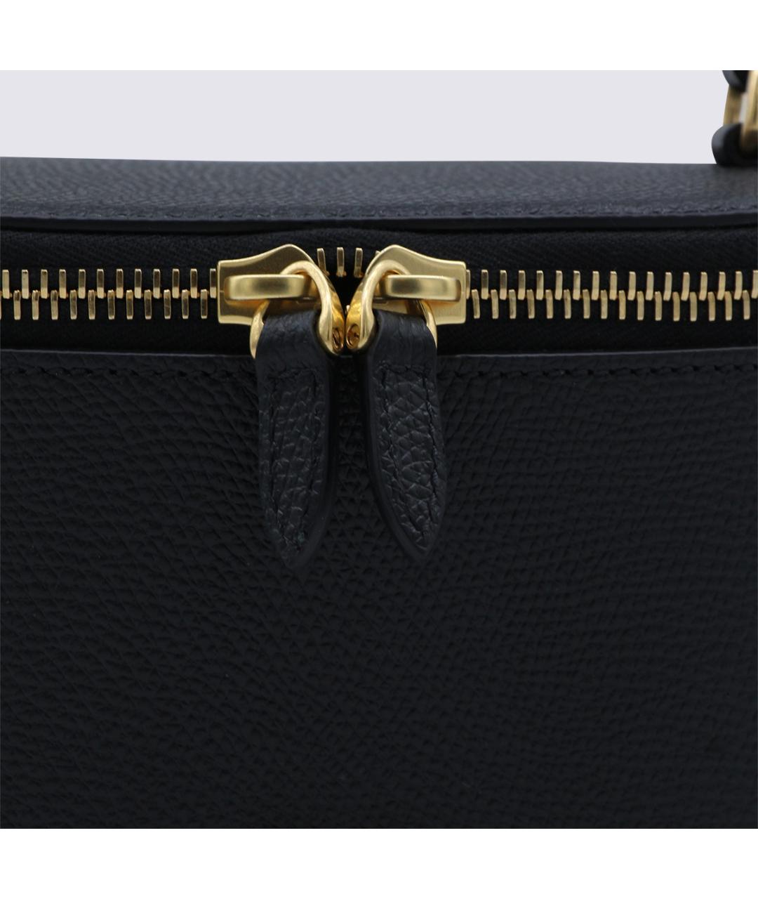 VALENTINO Черная кожаная сумка через плечо, фото 4