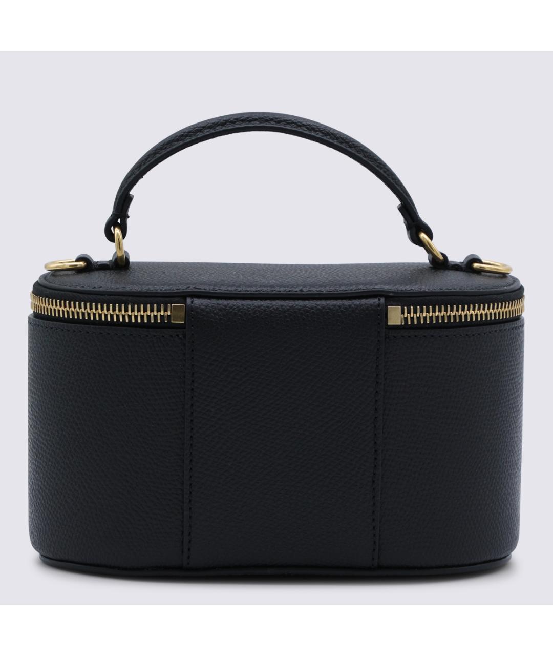 VALENTINO Черная кожаная сумка через плечо, фото 3