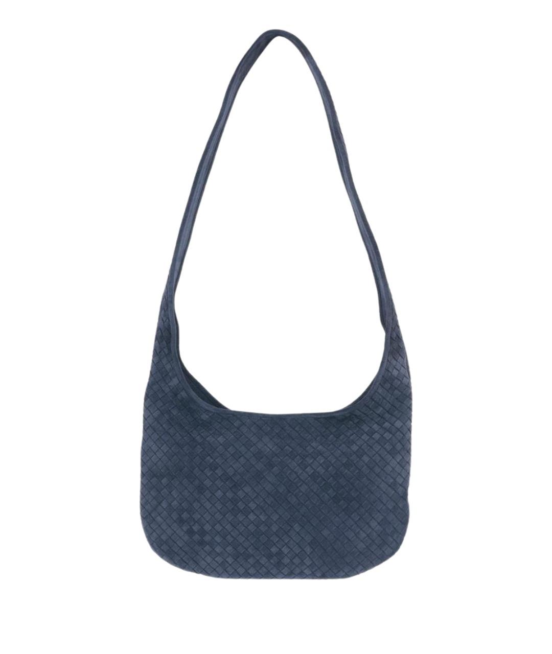 BOTTEGA VENETA Синяя кожаная сумка на плечо, фото 1