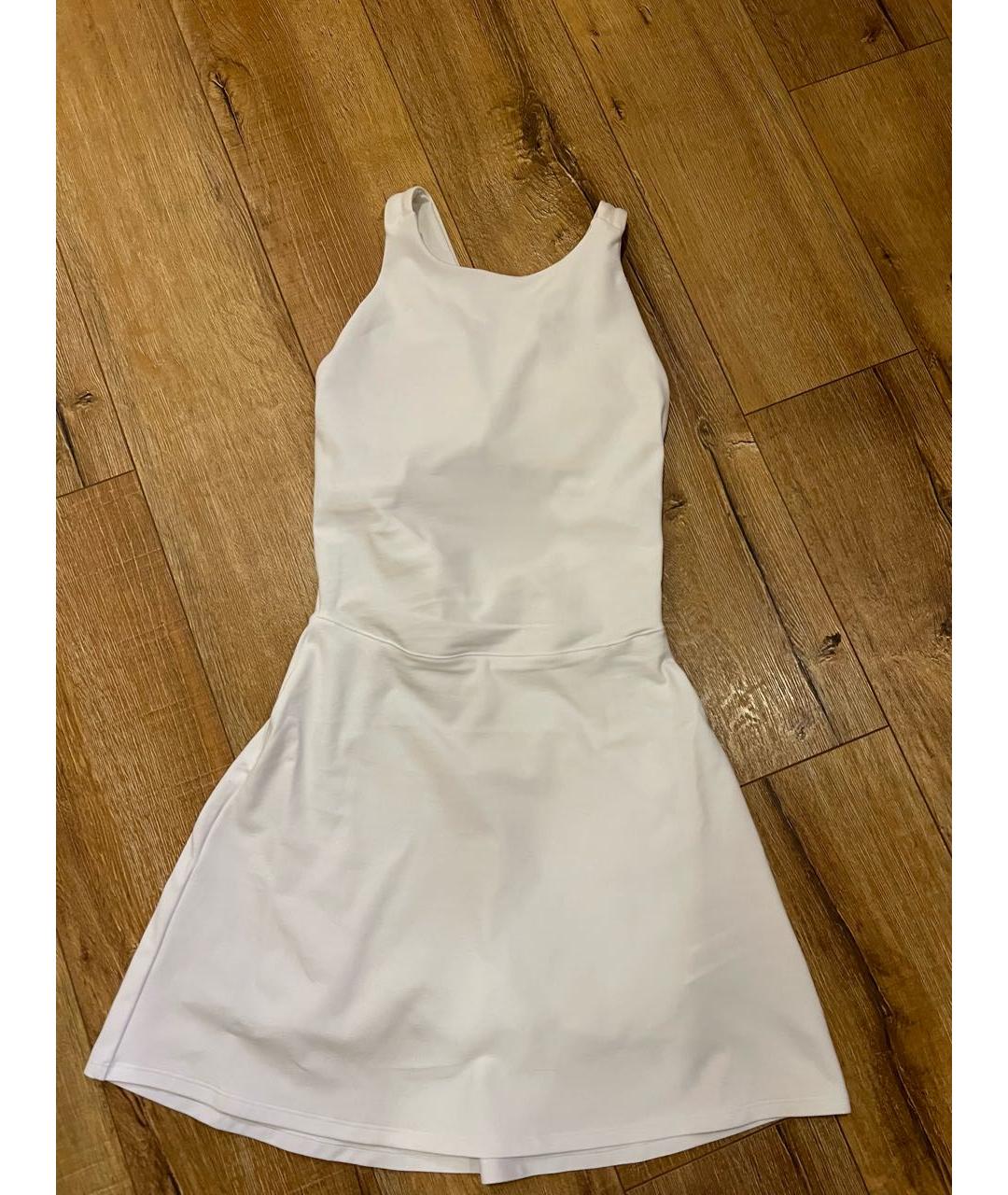 ALO YOGA Белое полиэстеровое платье, фото 8