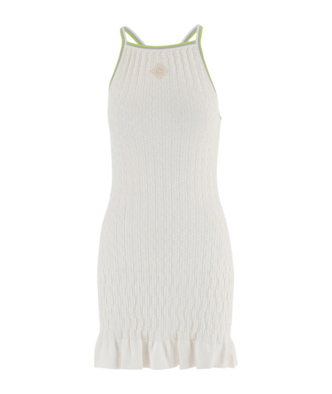 CASABLANCA Белое вискозное повседневное платье, фото 1