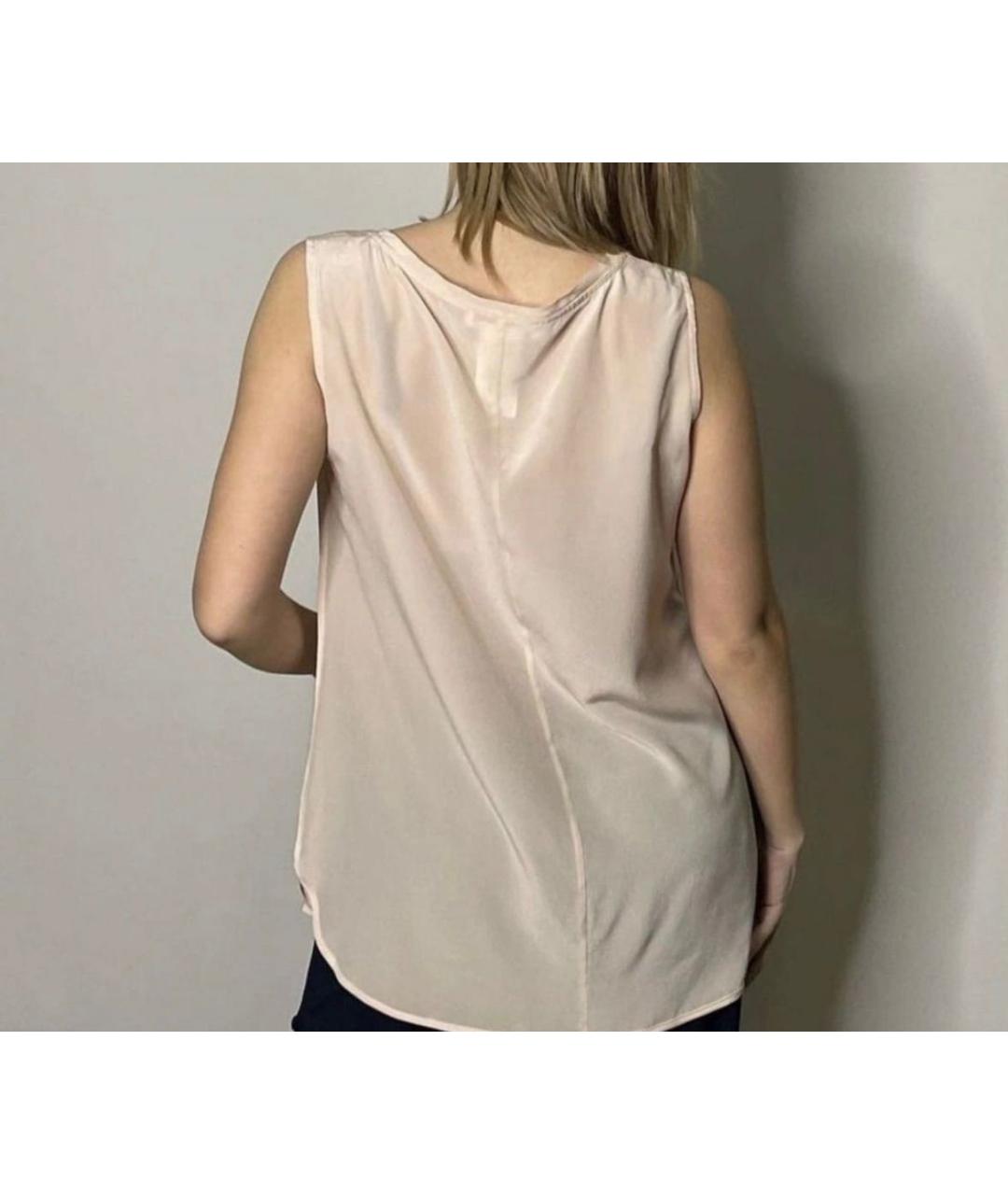 MAX MARA Розовая шелковая блузы, фото 6