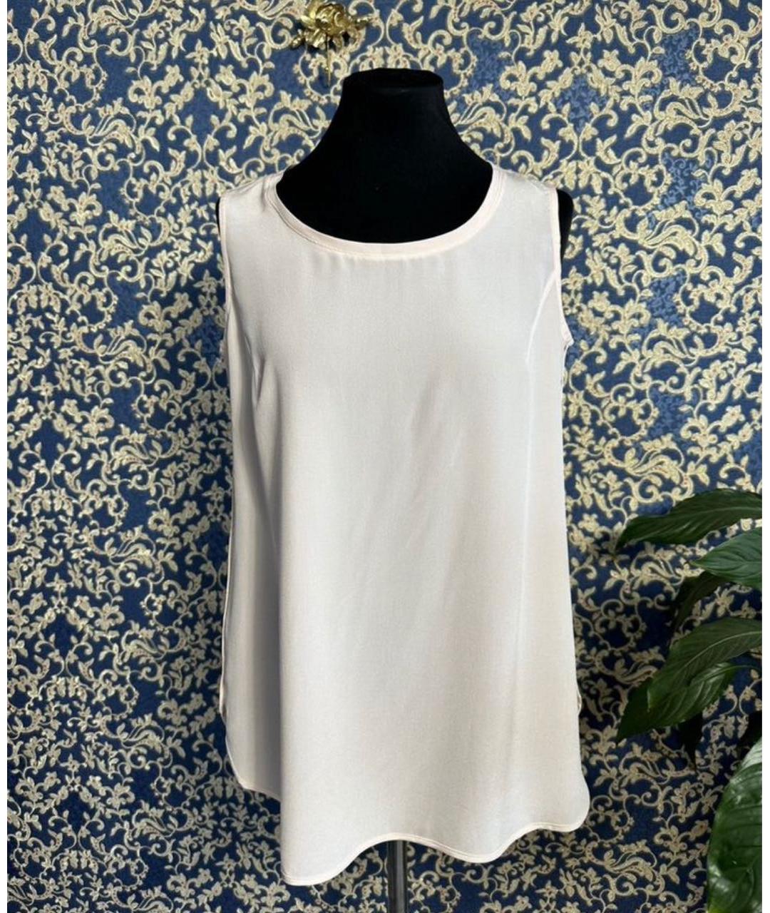 MAX MARA Розовая шелковая блузы, фото 8