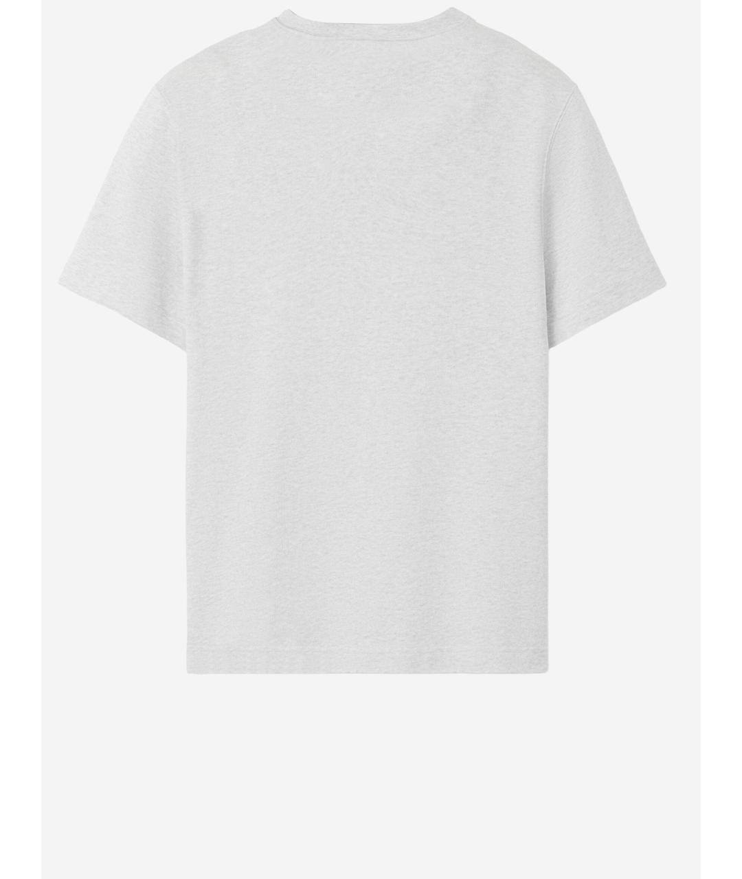 JACQUEMUS Серая хлопковая футболка, фото 2