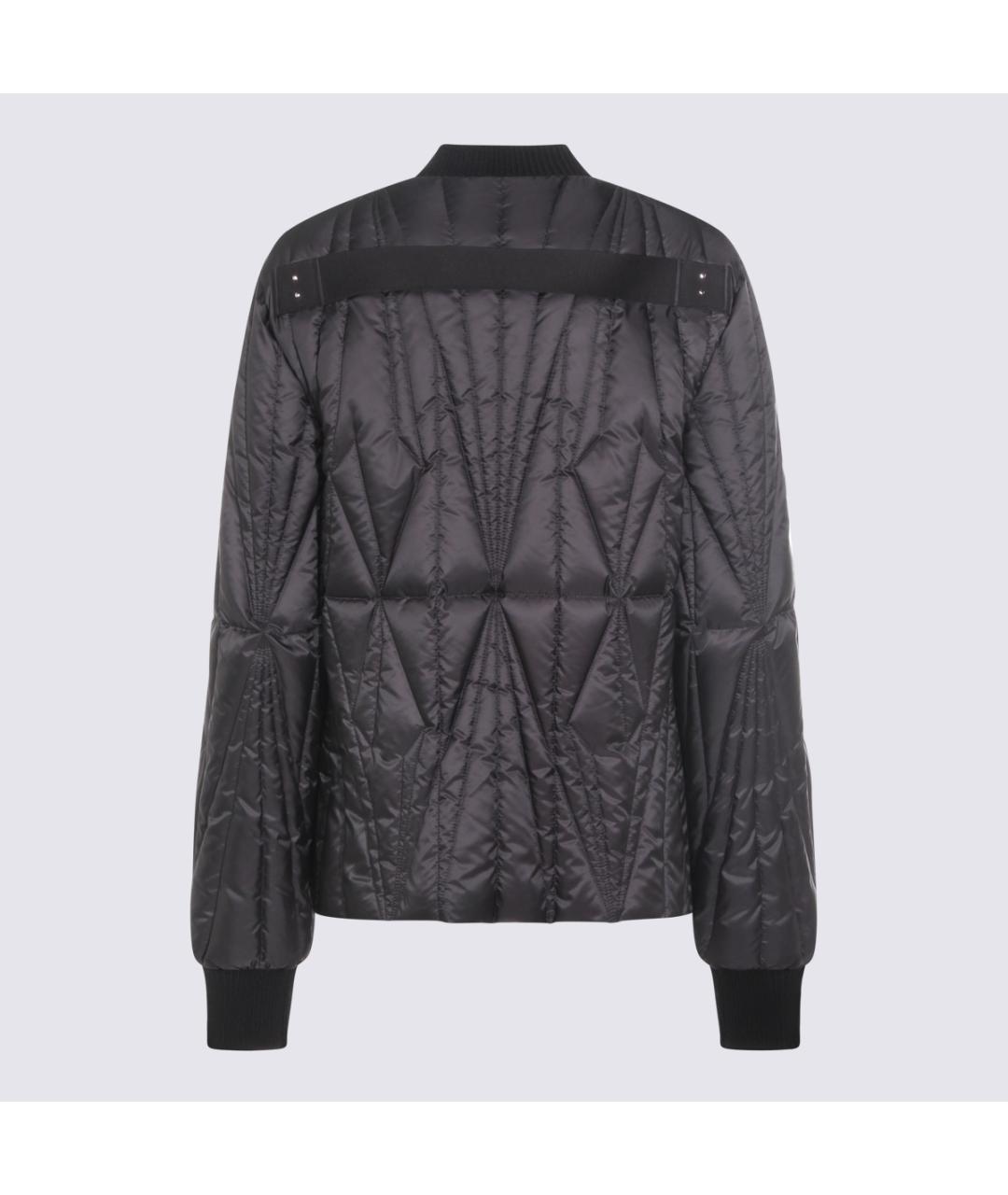 MONCLER Черный полиэстеровый пуховик, фото 2