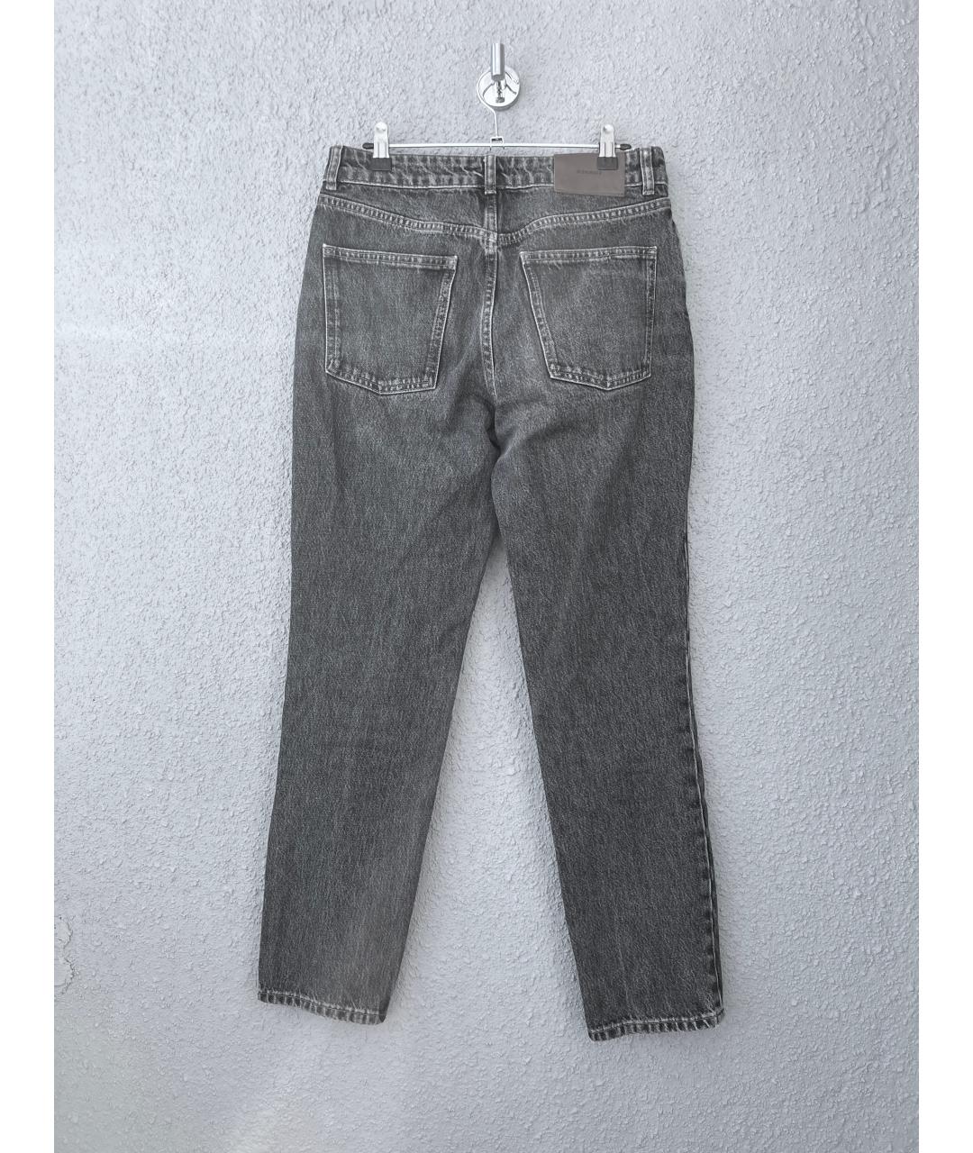 12 STOREEZ Серые хлопковые прямые джинсы, фото 2
