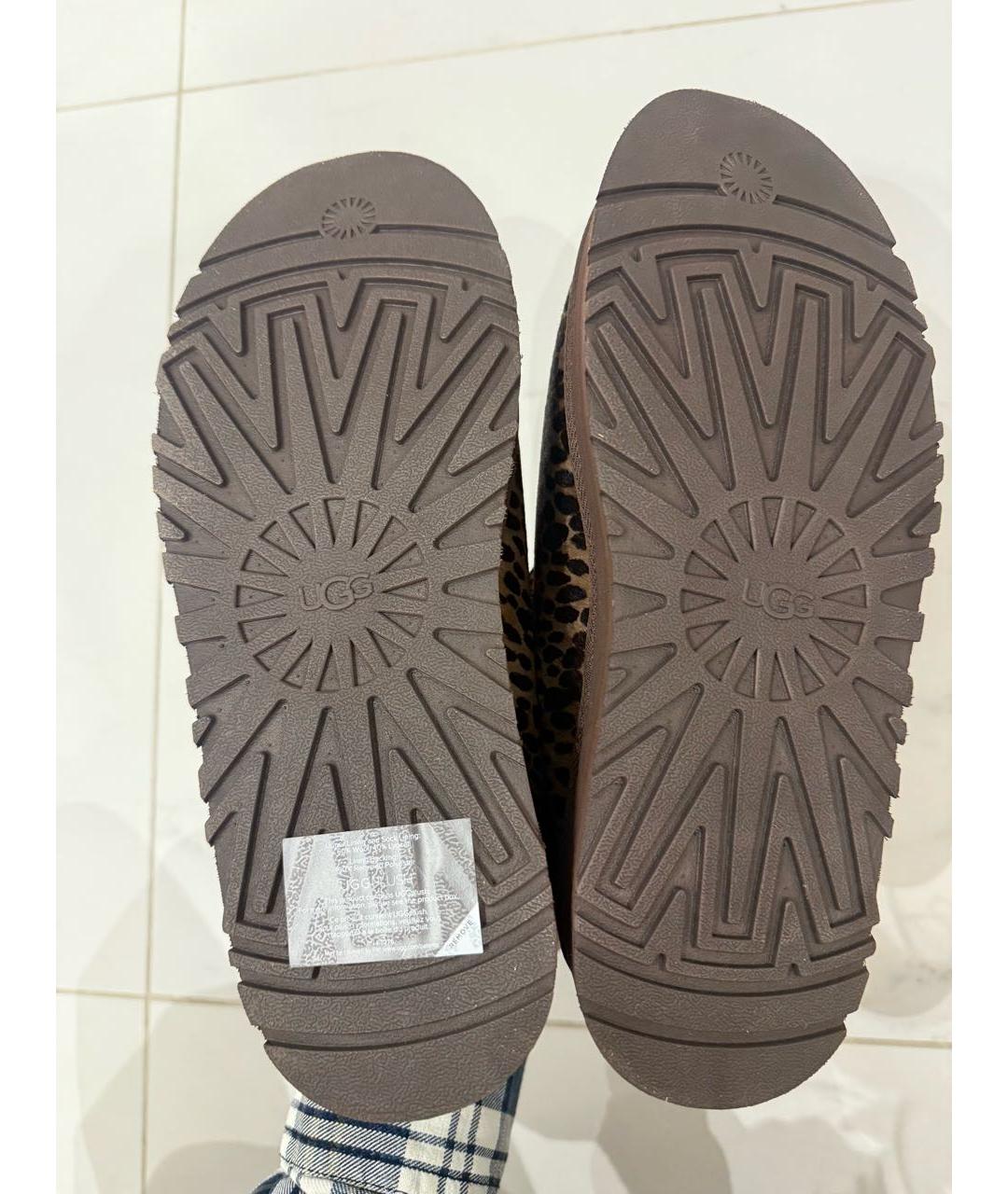 UGG AUSTRALIA Коричневые замшевые сабо, фото 6