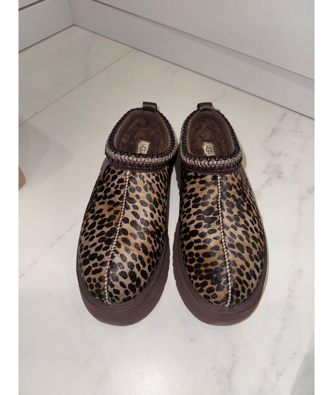 UGG AUSTRALIA Коричневые замшевые сабо, фото 2