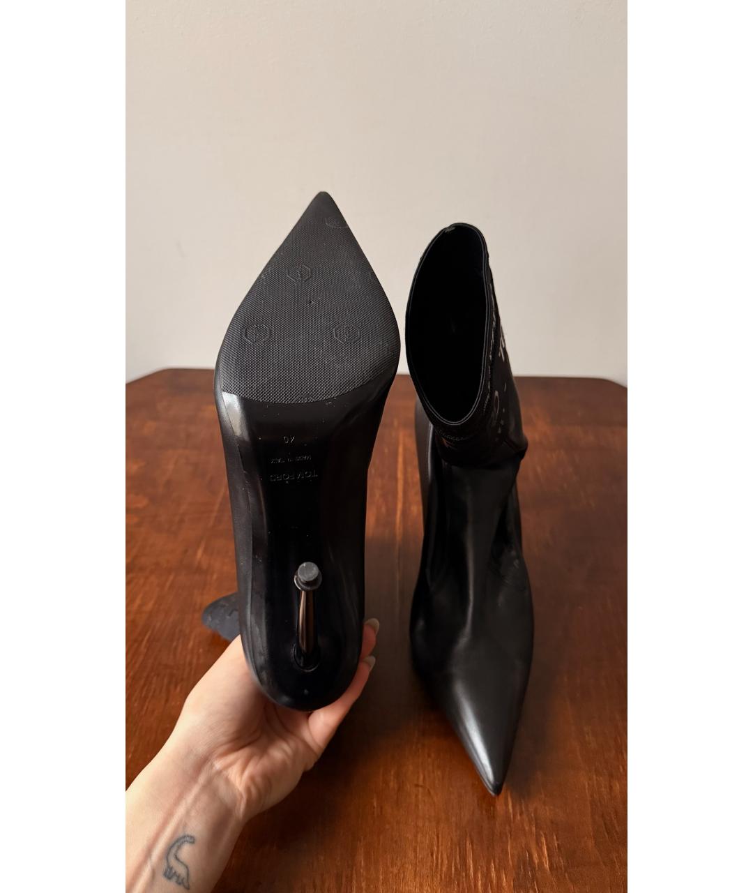 TOM FORD Черные кожаные ботильоны, фото 5