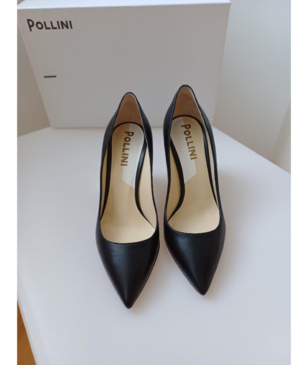 POLLINI Черные кожаные туфли, фото 6