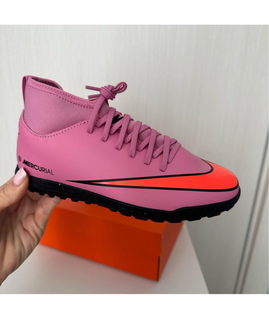 NIKE Розовые кеды, фото 5
