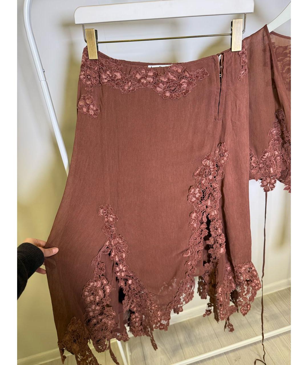 ACNE STUDIOS Коричневый костюм с юбками, фото 3