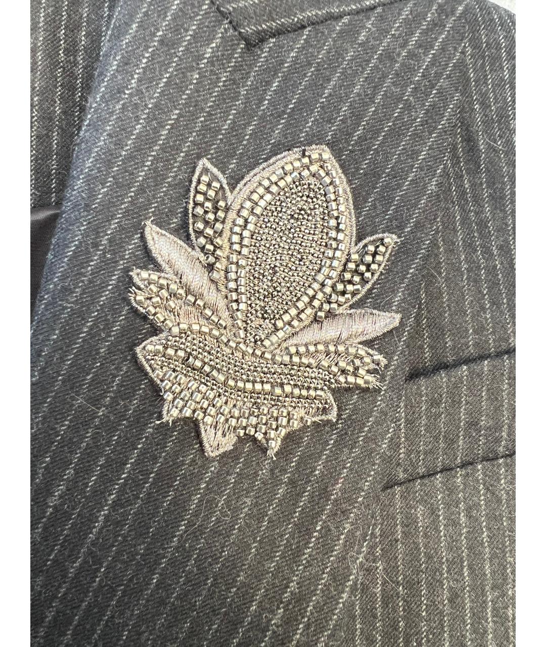 BRUNELLO CUCINELLI Серый шерстяной жакет/пиджак, фото 3