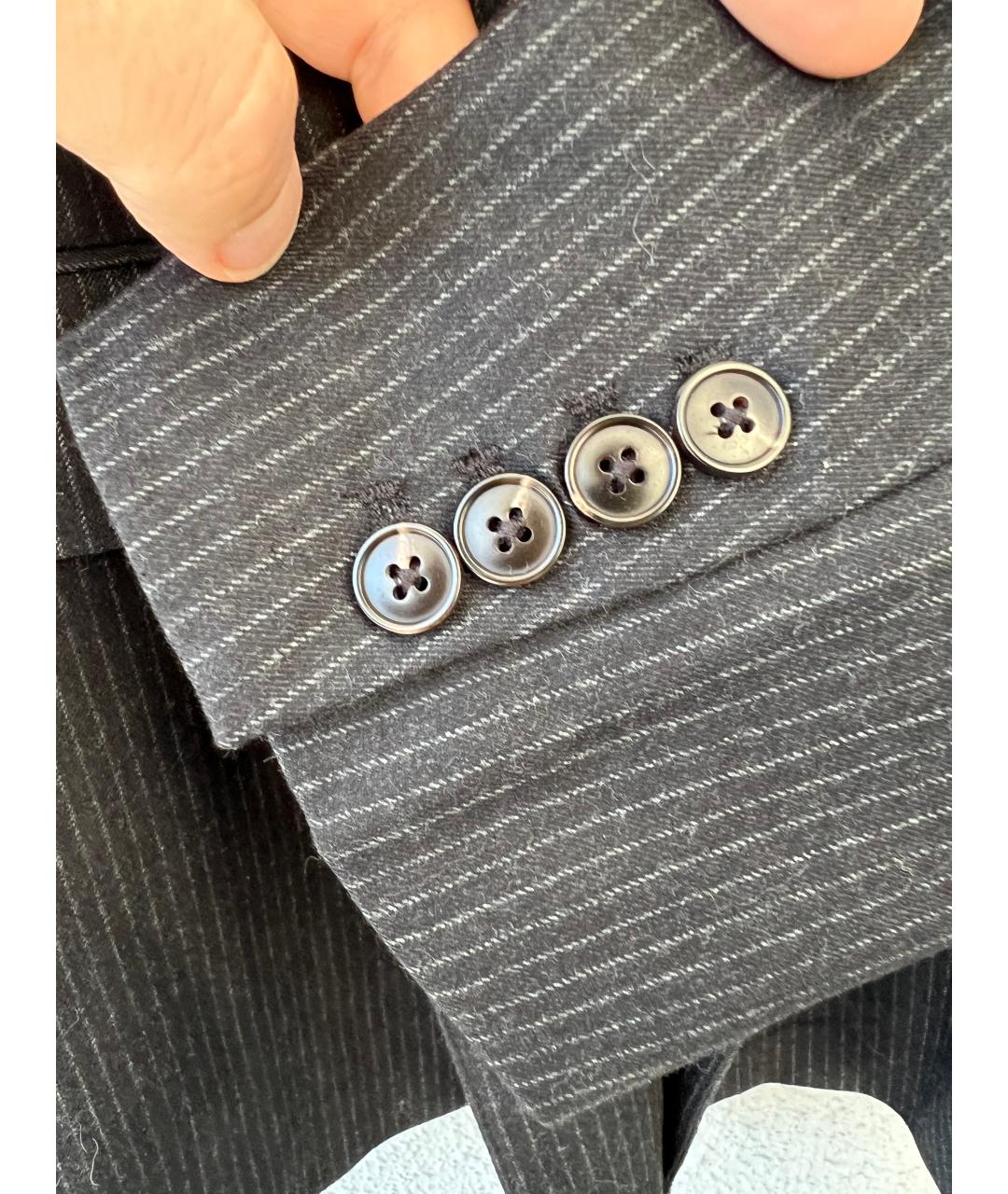 BRUNELLO CUCINELLI Серый шерстяной жакет/пиджак, фото 5