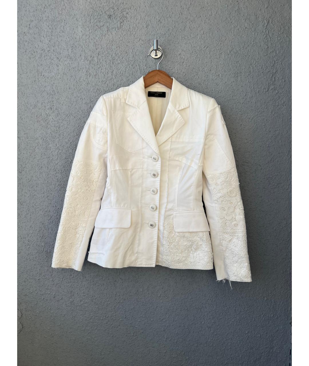 DOLCE&GABBANA Белый жакет/пиджак, фото 7