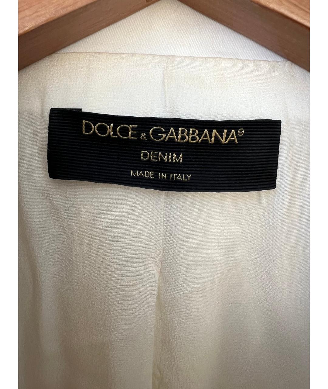 DOLCE&GABBANA Белый жакет/пиджак, фото 4