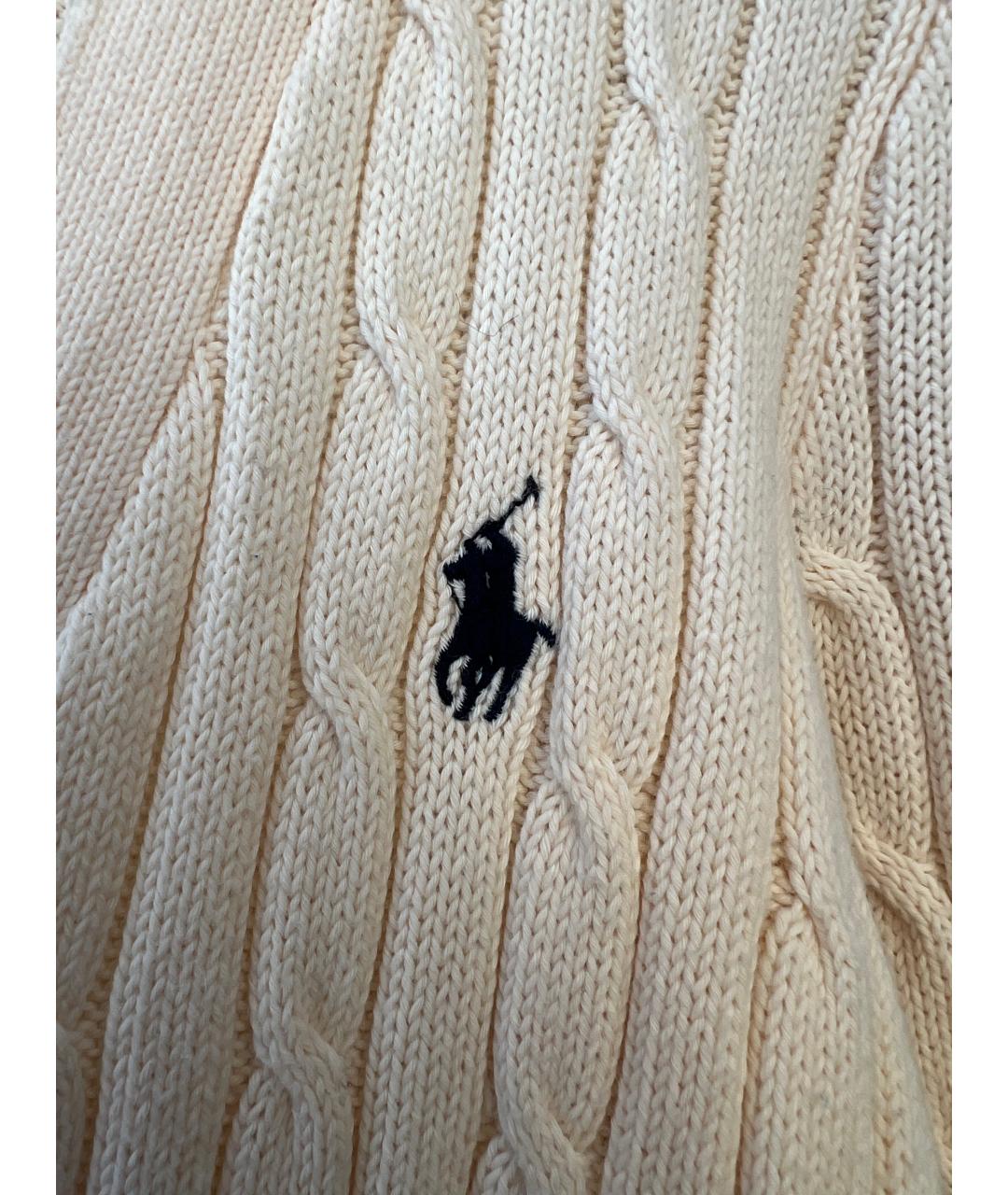 RALPH LAUREN Бежевый хлопковый кардиган, фото 6