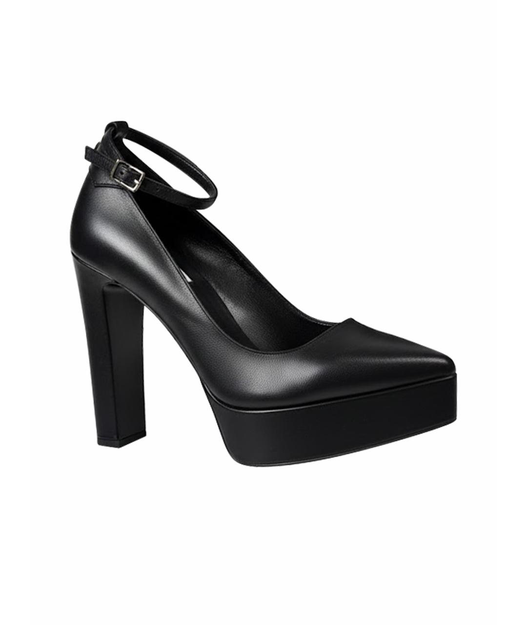 KARL LAGERFELD Черные кожаные туфли, фото 1