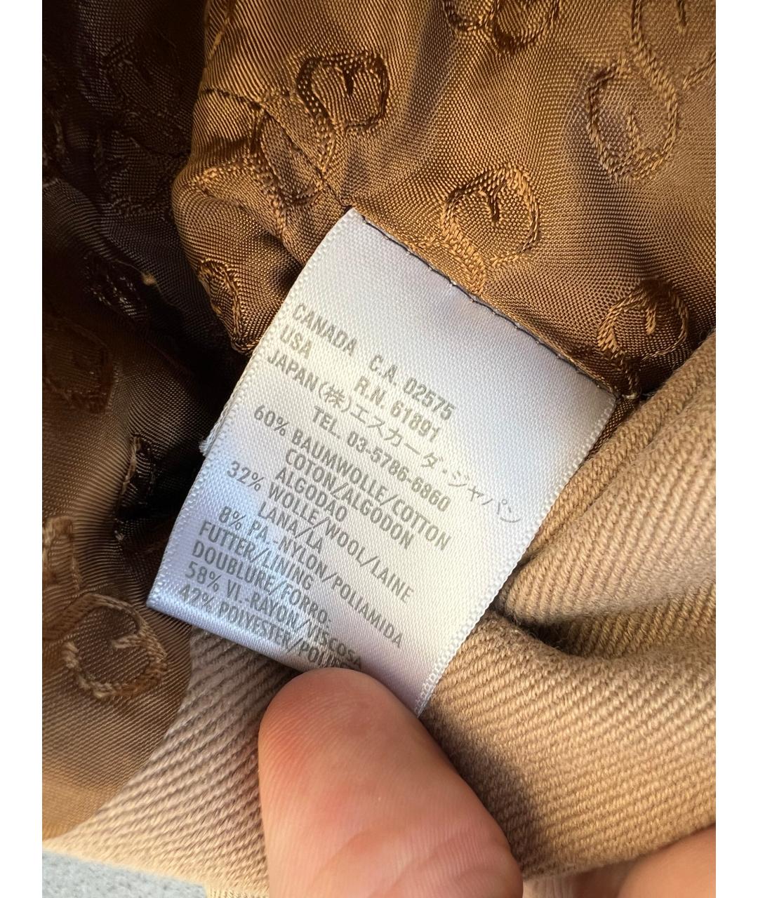 ESCADA Коричневый хлопковый жакет/пиджак, фото 2