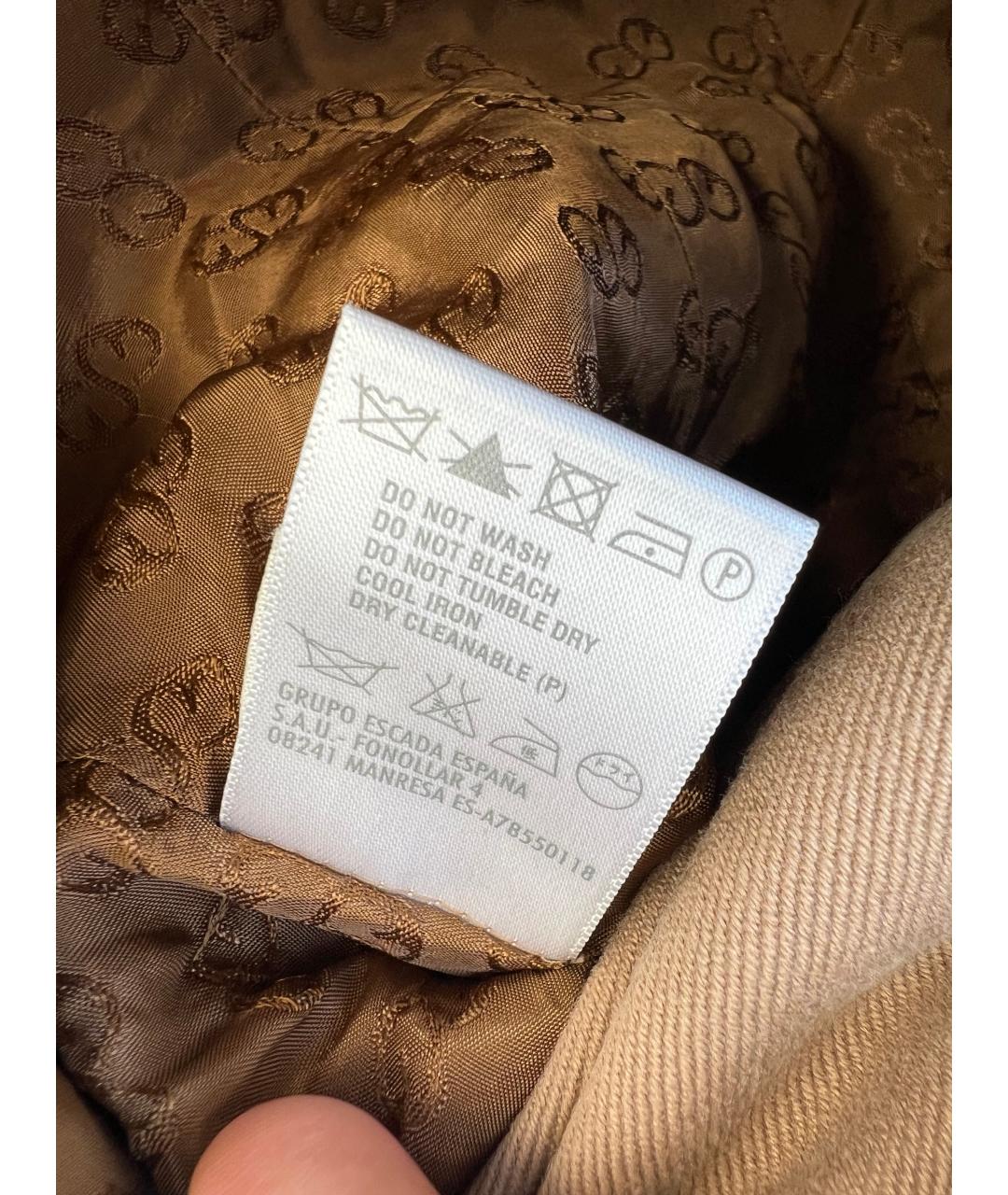 ESCADA Коричневый хлопковый жакет/пиджак, фото 3