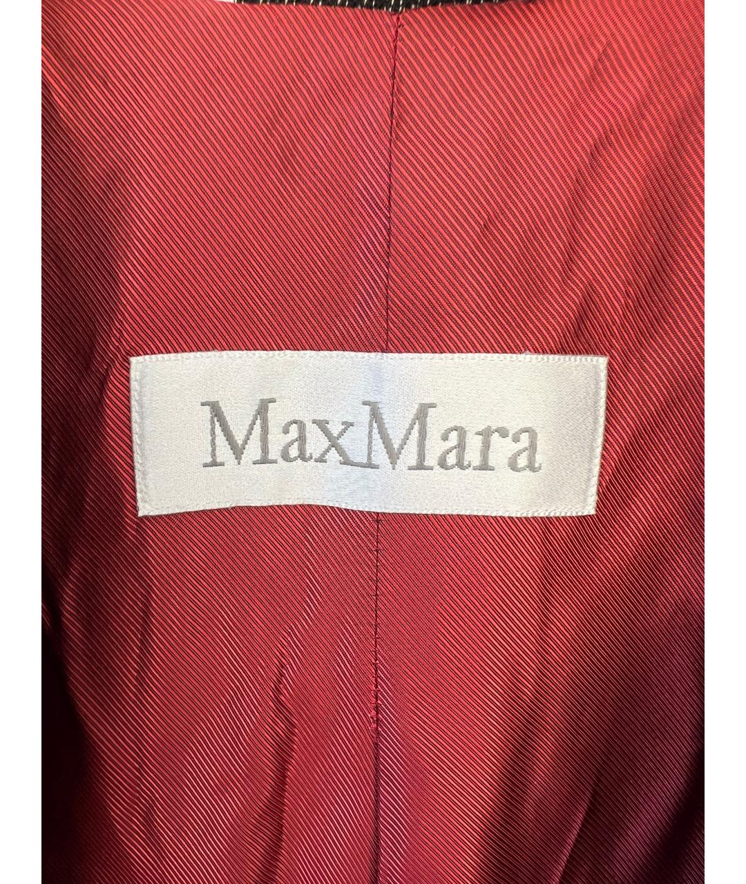 MAX MARA Серый шерстяной жакет/пиджак, фото 5