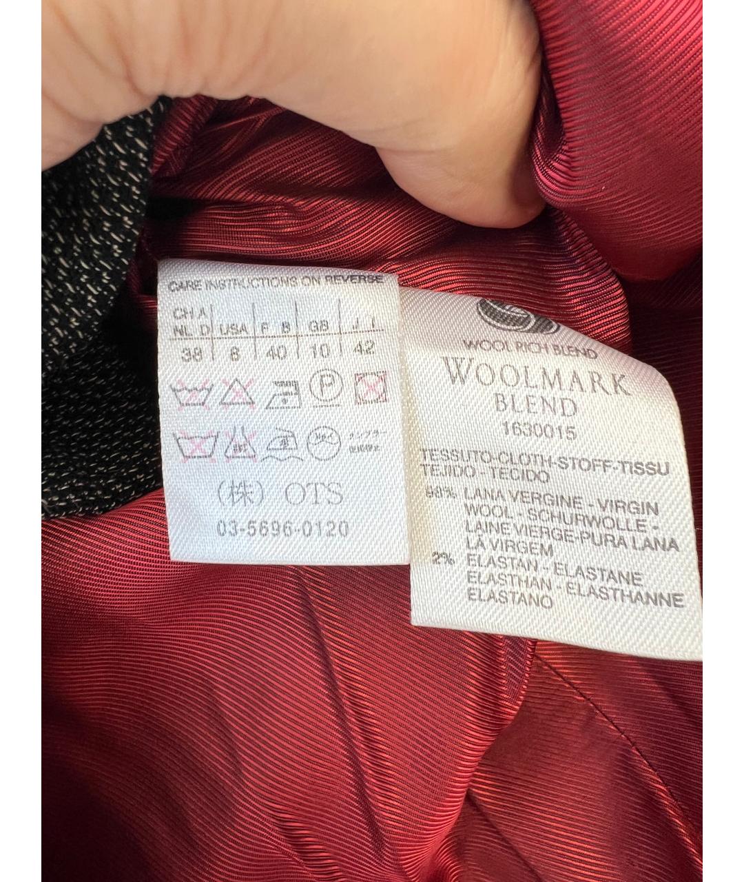 MAX MARA Серый шерстяной жакет/пиджак, фото 2