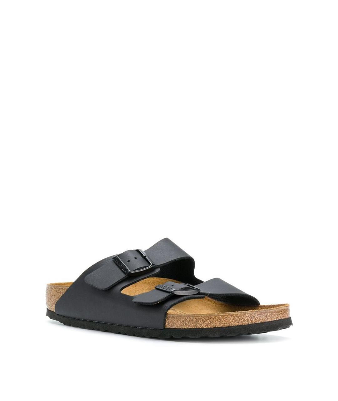 BIRKENSTOCK Черные кожаные сандалии, фото 2