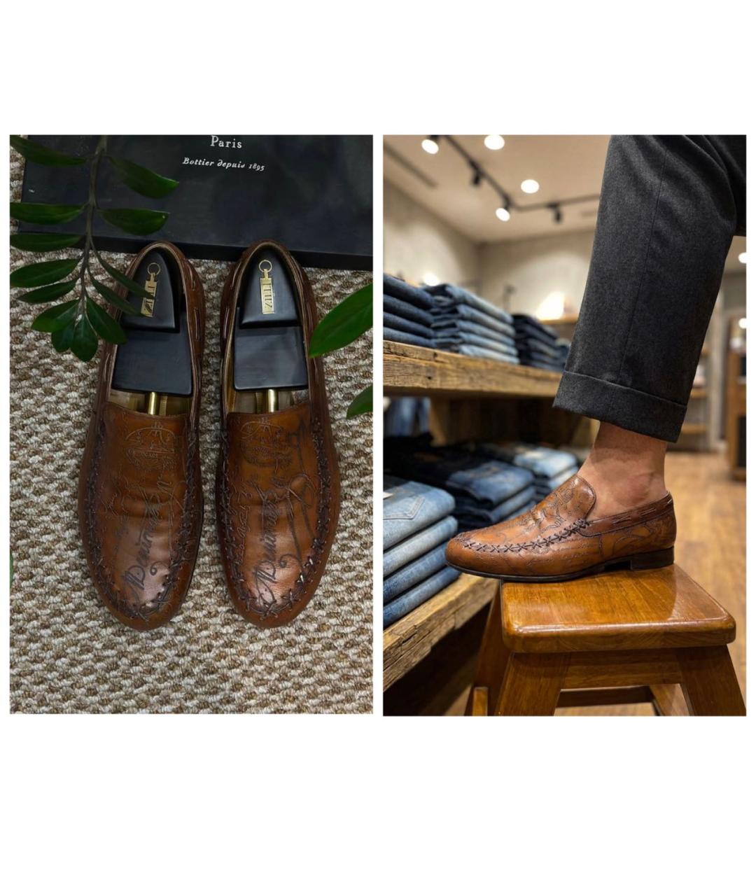 BERLUTI Коричневые кожаные лоферы, фото 2