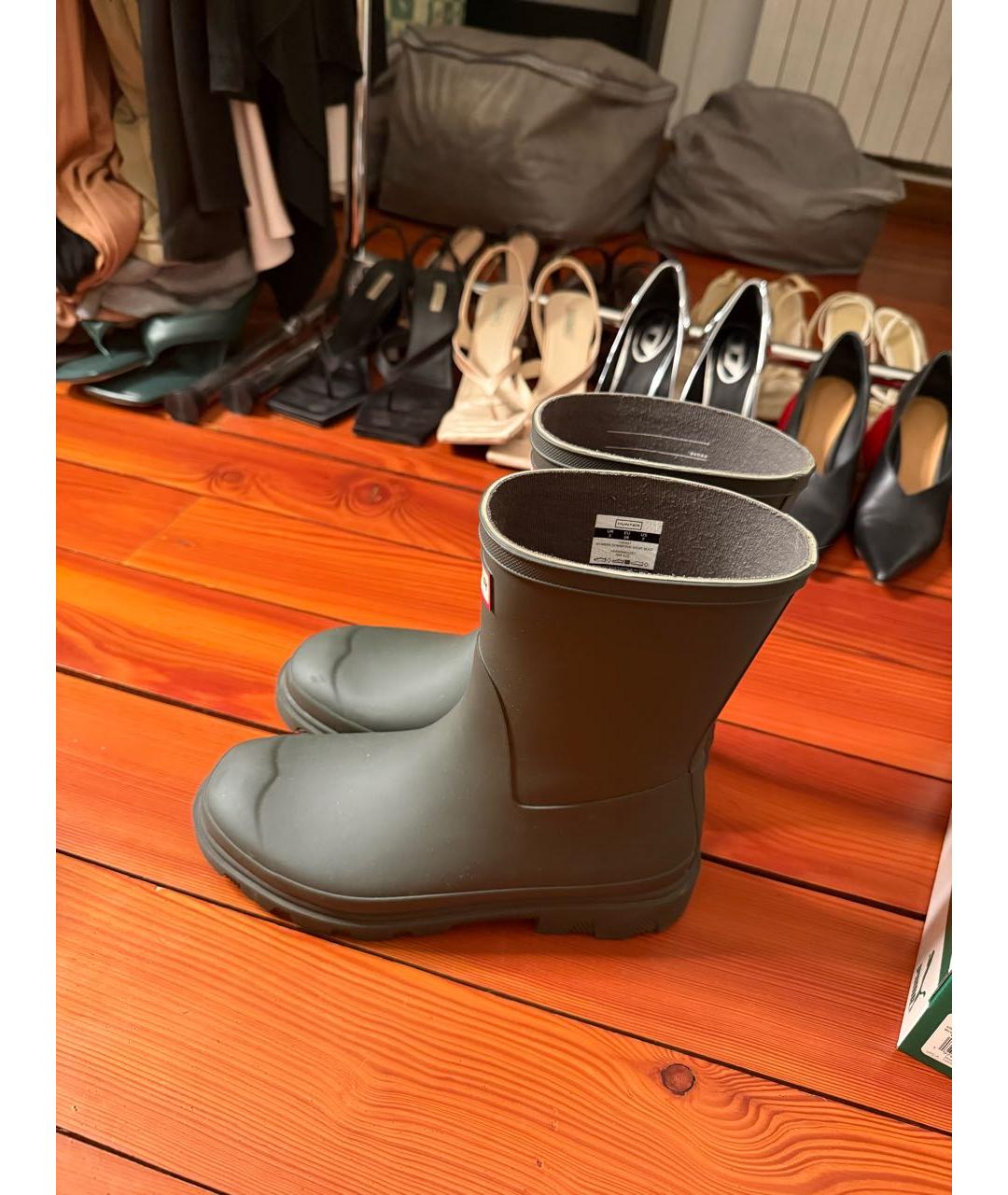 HUNTER Хаки резиновые сапоги, фото 3
